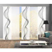 FLÄCHENVORHANG EDMONTON, 5-TLG  5 Stück    5x60/245 cm  - Grau, Basics, Textil (5x60/245cm)