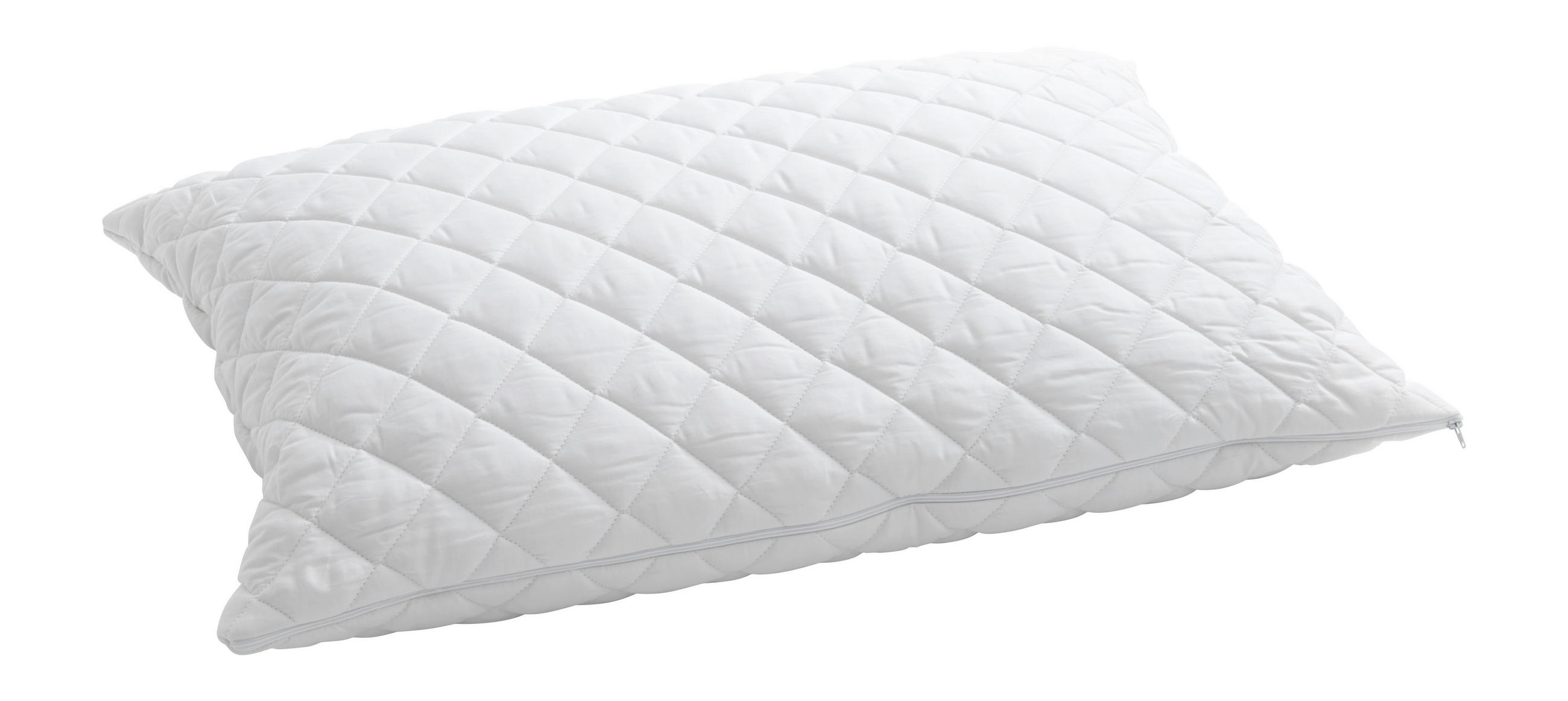 KOPFKISSEN 65/100 cm  - Weiss, Basics, Textil (65/100cm) - Billerbeck