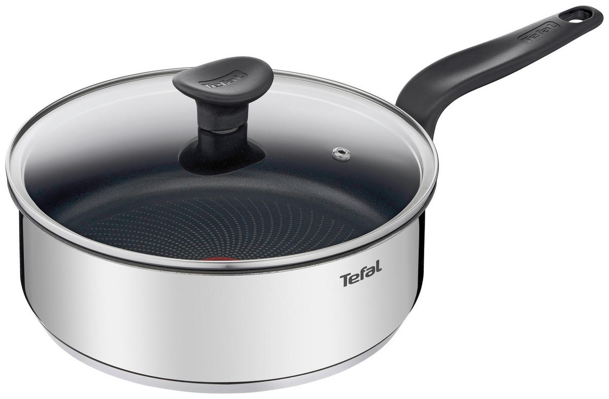 PANNA   24 cm  - stålfärgad/transparent, Design, metall/glas (24cm) - Tefal