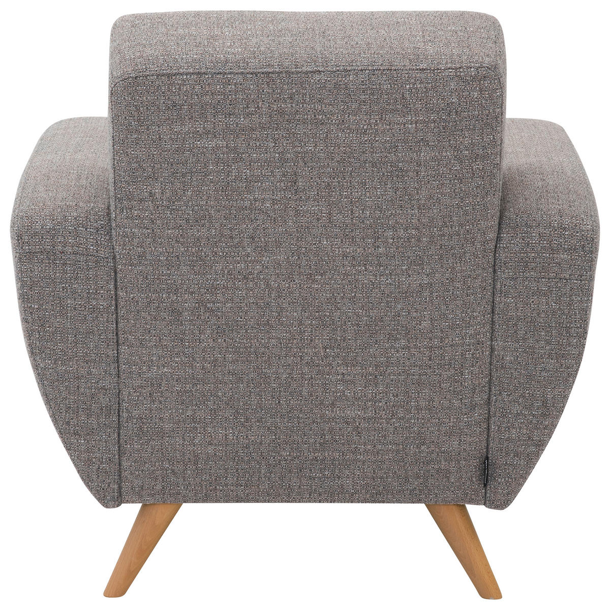 SESSEL in Flachgewebe Grau  - Naturfarben/Grau, Design, Holz/Textil (83/85/82cm) - Max Winzer