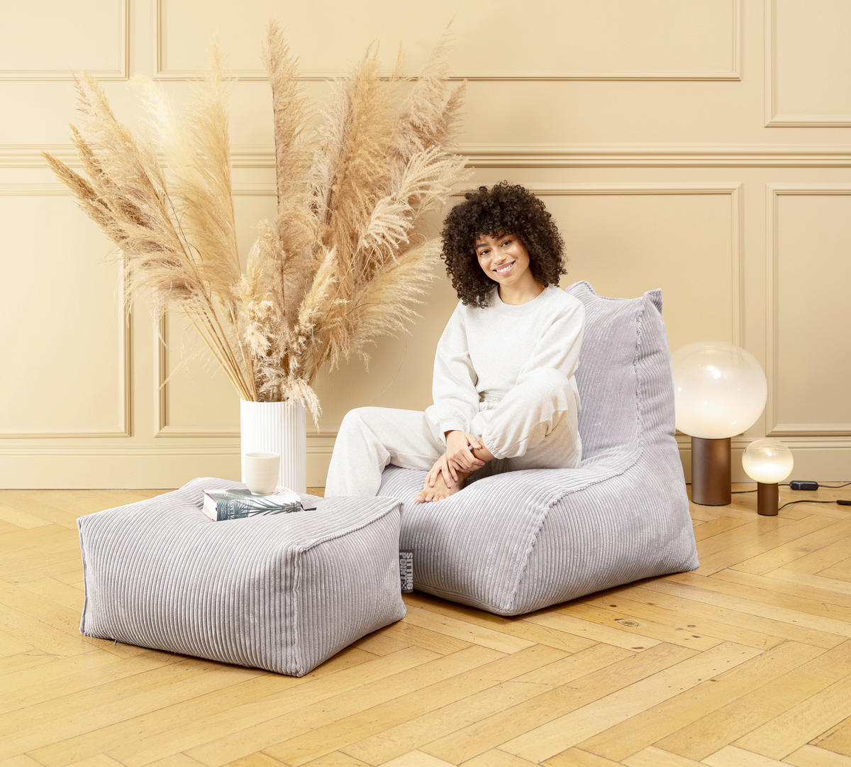 VREČA ZA SEDENJE  ROLL SHARA  55/65/35 cm           antracit  - antracit, Konvencionalno, tekstil (55/65/35cm)