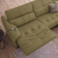 ECKSOFA in Echtleder Creme  313/165 cm  - Beige/Creme, Design, Leder/Metall (313/165cm) - Emilio Belluti