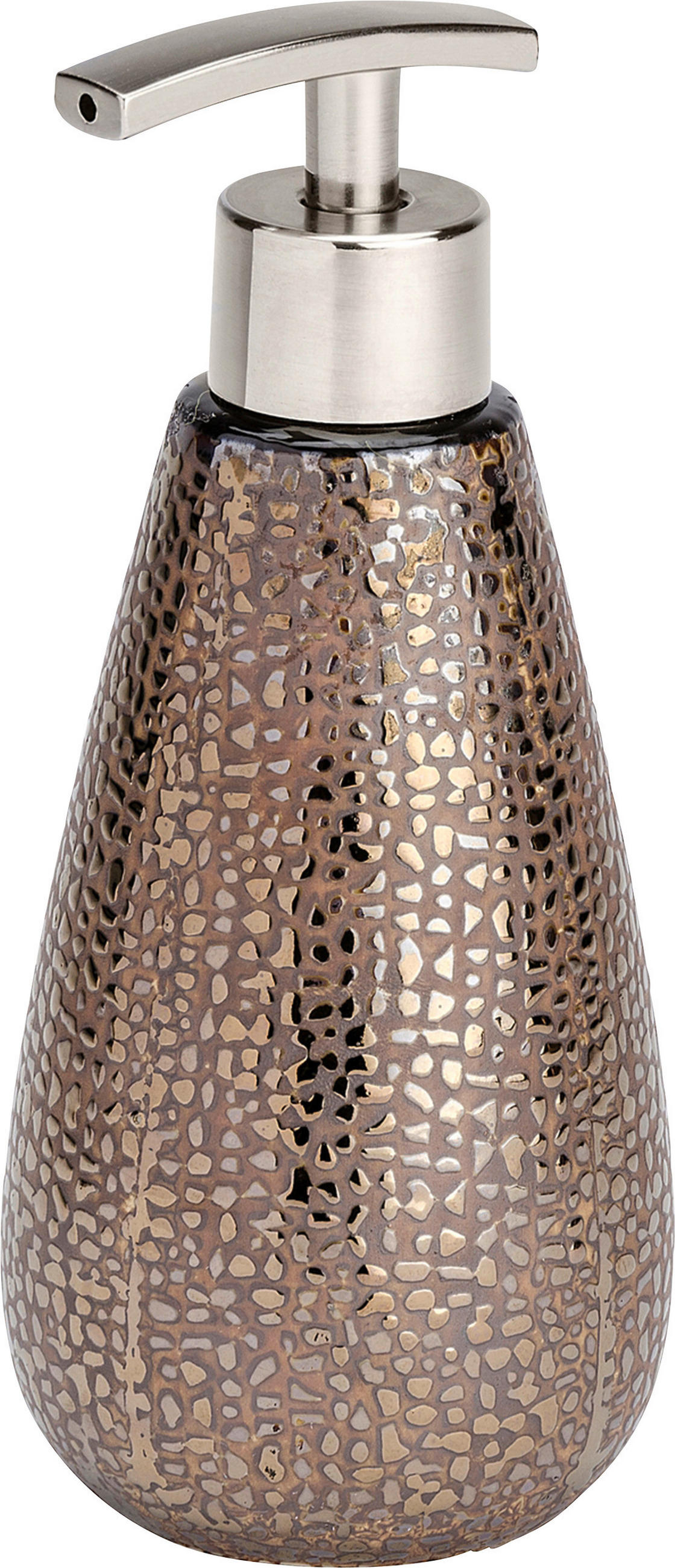 TVÅLPUMP keramik  - brun/guldfärgad, Basics, keramik (8/18,6/8cm)