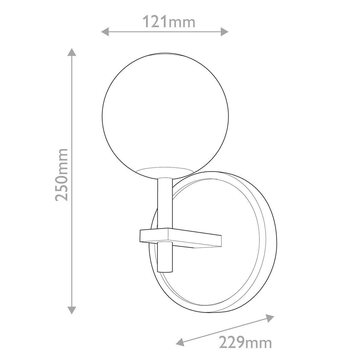 LED-WANDLEUCHTE Alora   - Messingfarben, KONVENTIONELL, Kunststoff/Metall (25/12,1/22,9cm) - Elstead Lighting