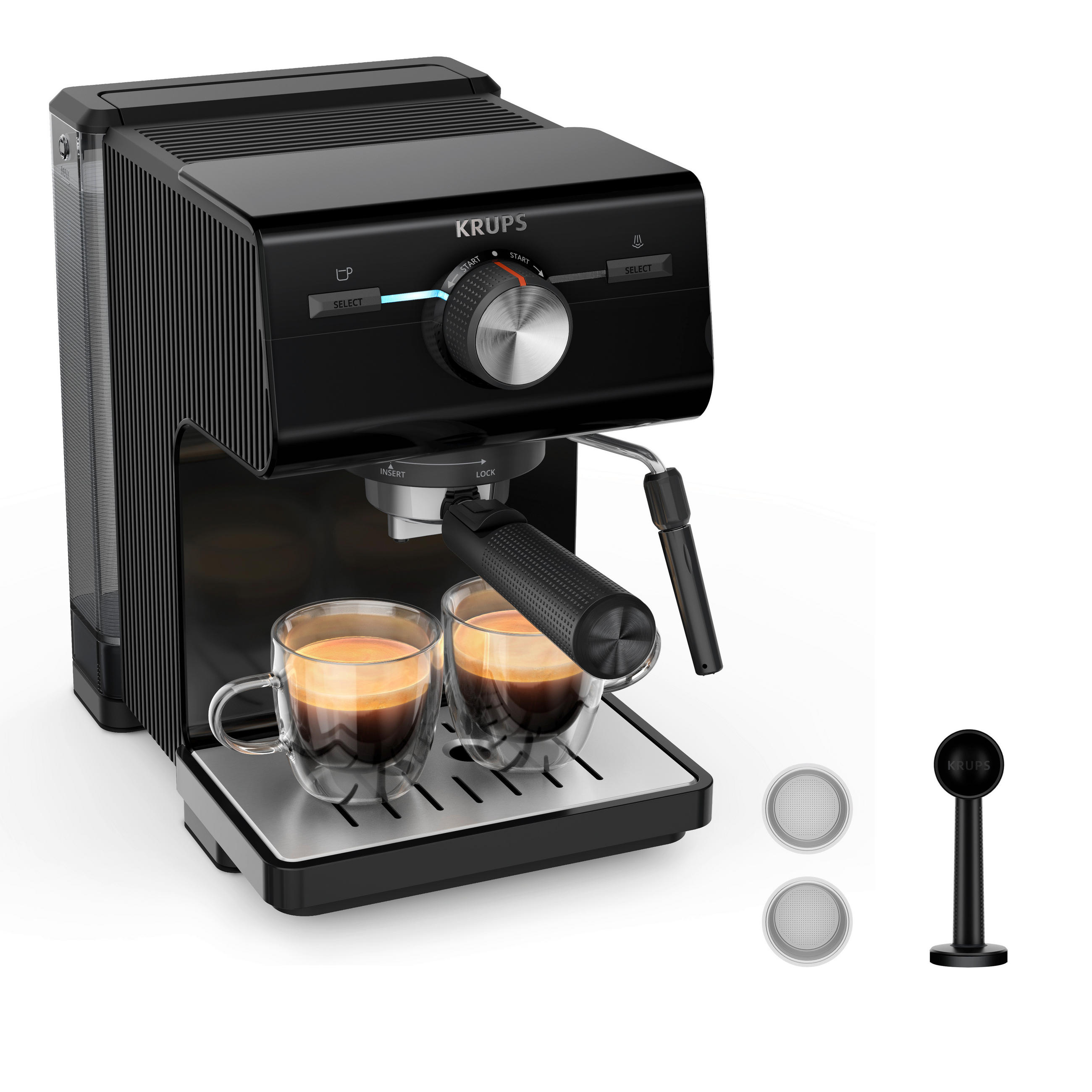 ESPRESSOGÉP - színes, Basics, műanyag (28,8/20/28,6cm) - Krups