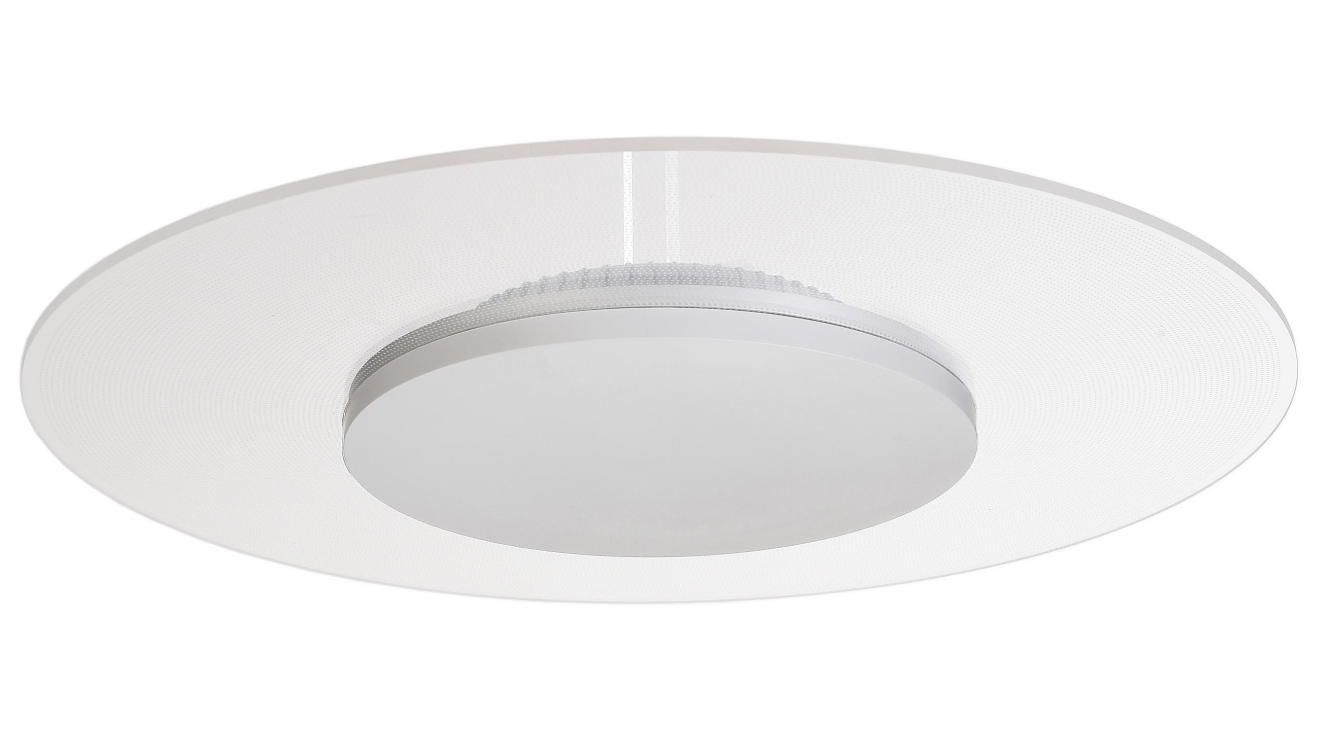 LED-TAKLAMPA Zaniah 42/42/4,5 cm  - vit, Klassisk, metall/plast (42/42/4,5cm)