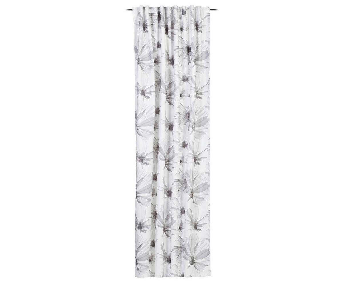 ÖSENSCHAL Bagna blickdicht 140/255 cm   - Silberfarben, Basics, Textil (140/255cm) - Ambiente