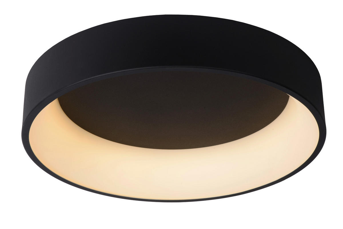 LED-DECKENLEUCHTE Talowe Led 60/60/13 cm   - Schwarz, Basics, Metall (60/60/13cm) - Lucide