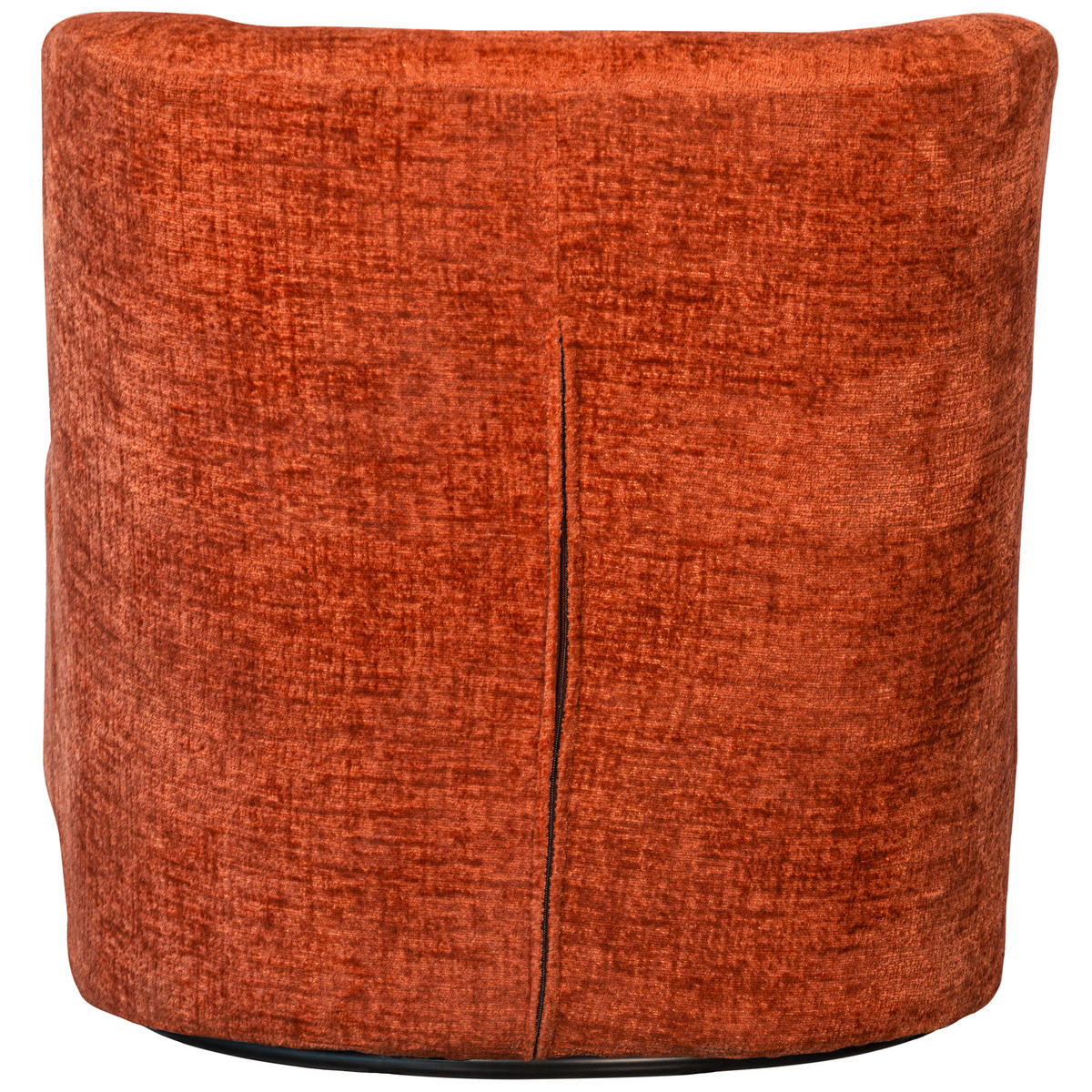 SESSEL in Samt Dunkelorange  - Dunkelorange/Schwarz, Design, Textil/Metall (74/75/65cm) - Livetastic