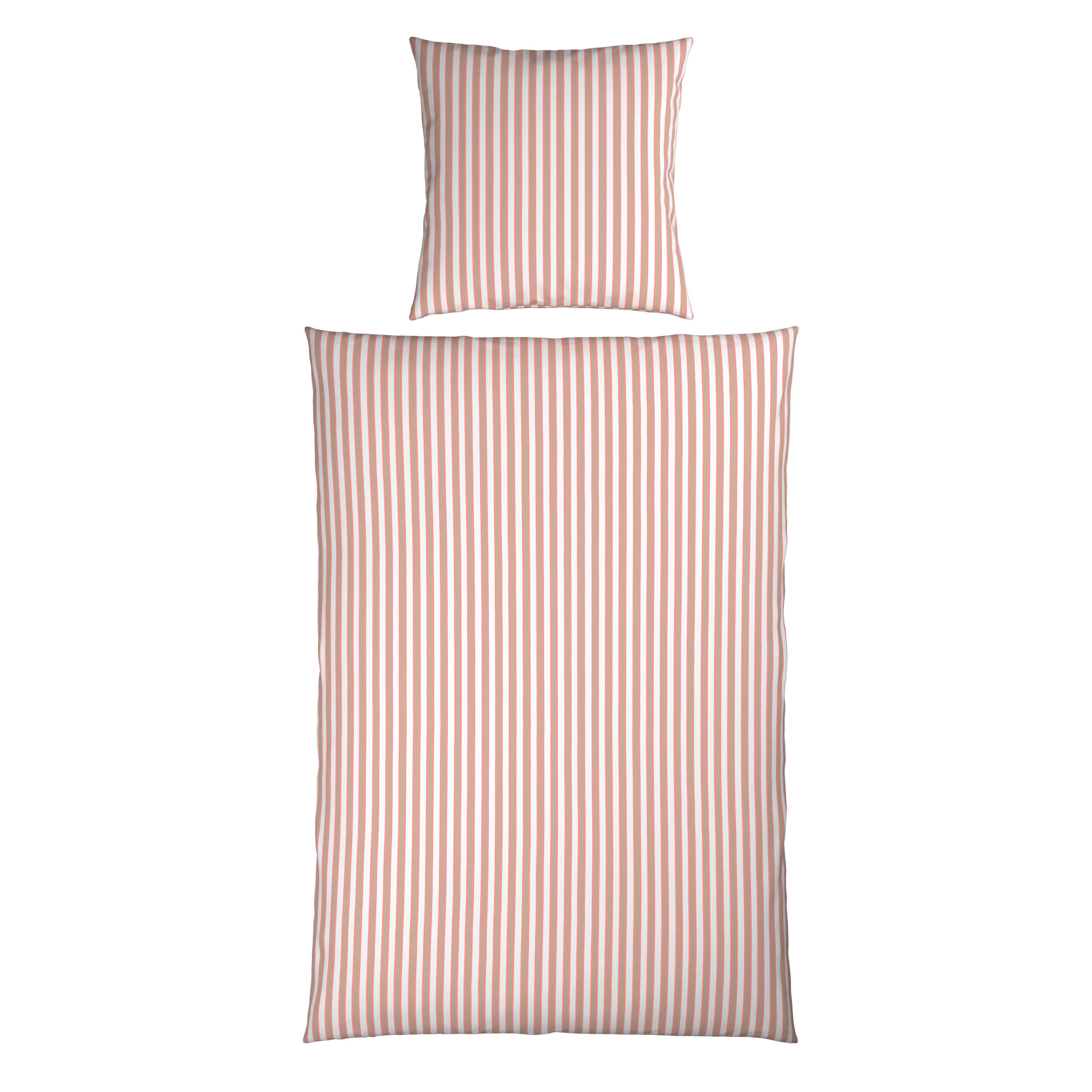 BETTWÄSCHE Renforcé 155/220 cm  - Braun/Weiß, Textil (155/220cm) - Novel