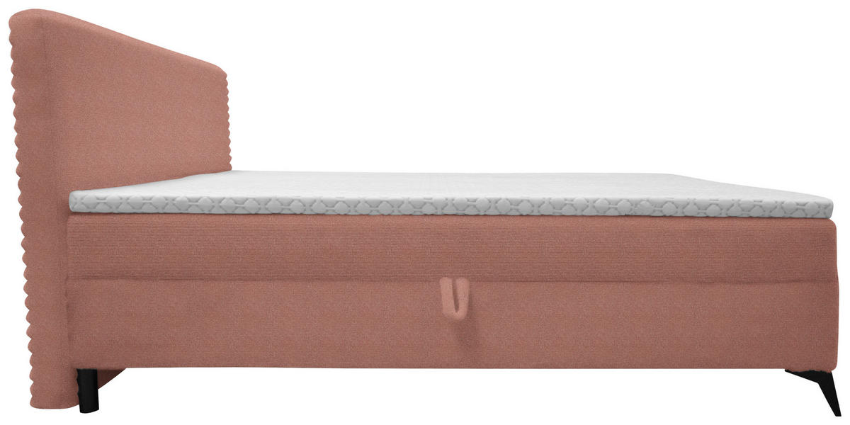 BOXBETT 140/200 cm  in Rosa  - Schwarz/Rosa, Design, Holz/Holzwerkstoff (140/200cm) - Xora
