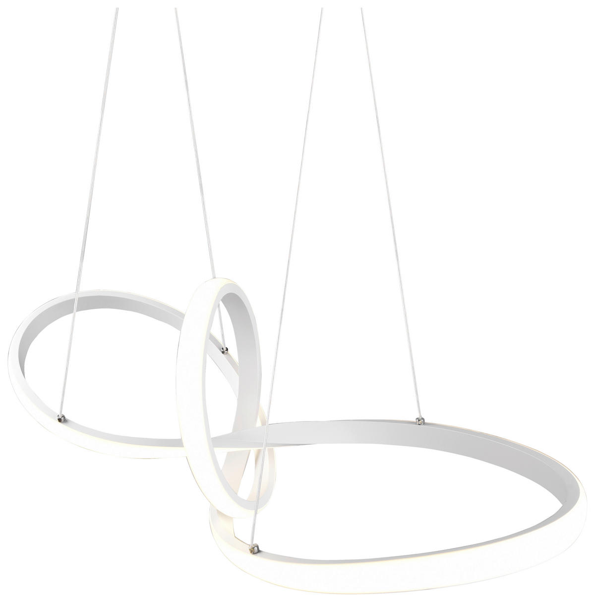 LED-HÄNGELEUCHTE  80/150/26,5 cm   - Weiss, Design, Metall (80/150/26,5cm) - P & B