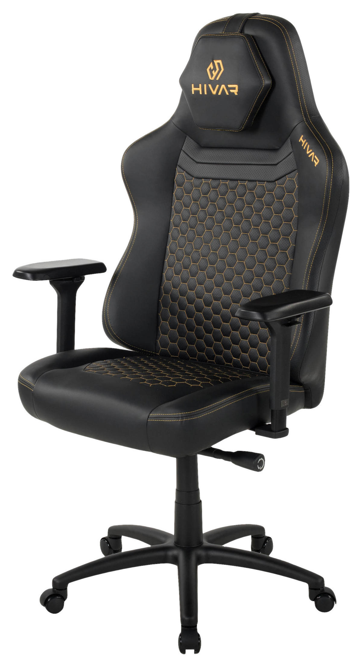 ORBICAL XL Solaris Coal Schwarz, Gelb Metall, Leder   - Gelb/Schwarz, LIFESTYLE, Leder/Metall (81/147/72cm) - HIVAR