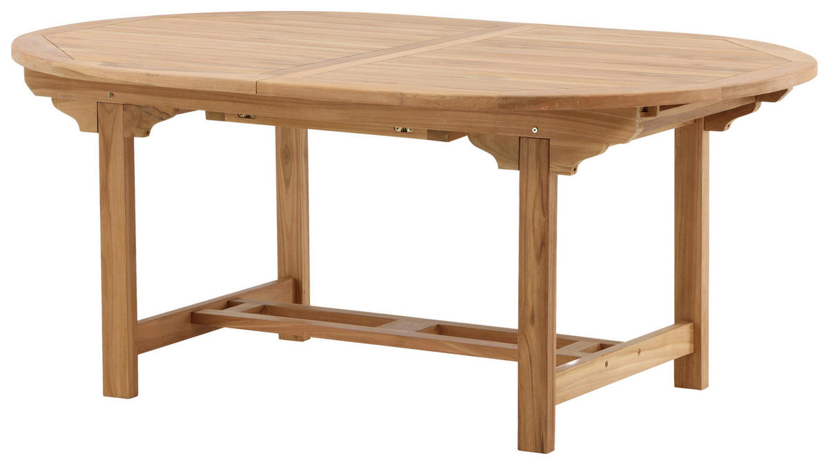 GARTENTISCH 180/120/75 cm  - Teakfarben, KONVENTIONELL, Holz (180/120/75cm) - Gardenson