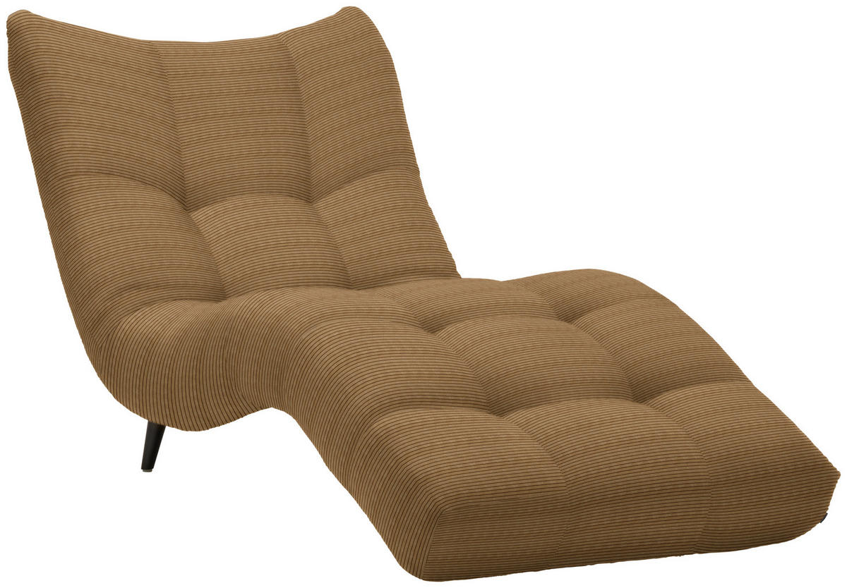 RELAXLIEGE in Cord Sandfarben  - Sandfarben/Schwarz, Design, Textil/Metall (87/93/188cm) - Xora