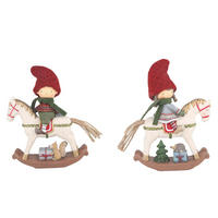 VÁNOČNÍ FIGURKA - šedá/krémová, Lifestyle, textil/plast - X-Mas