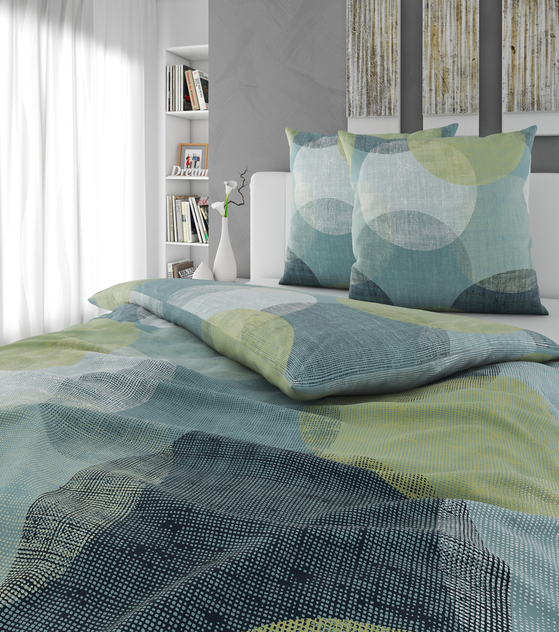 BETTWÄSCHE Flanell 200/200 cm  - Türkis, Textil (200/200cm) - Esposa