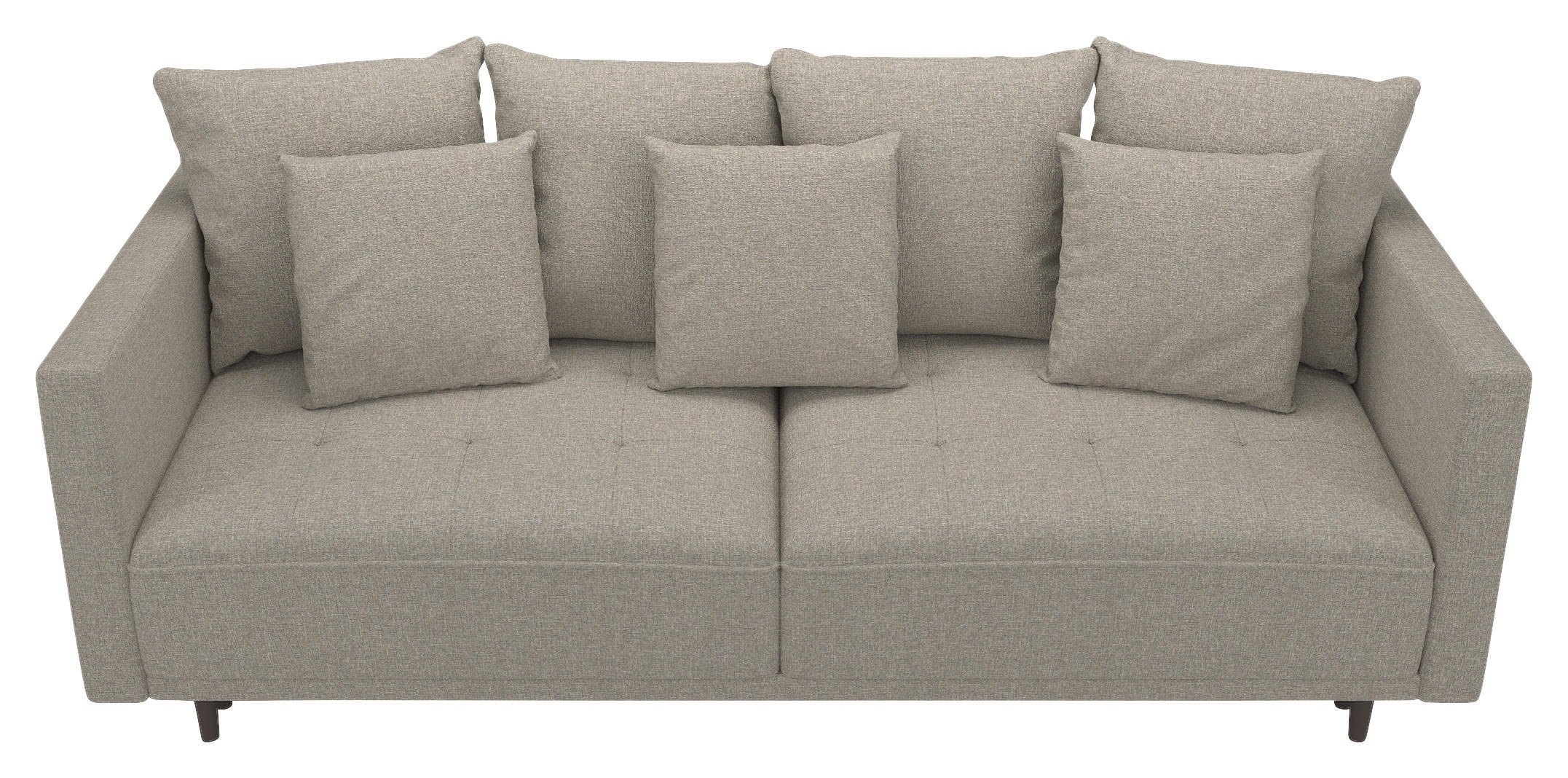 SCHLAFSOFA  in Webstoff Beige Skandinavisch  - Beige, Design, Textil (223/96/95cm) - MID.YOU