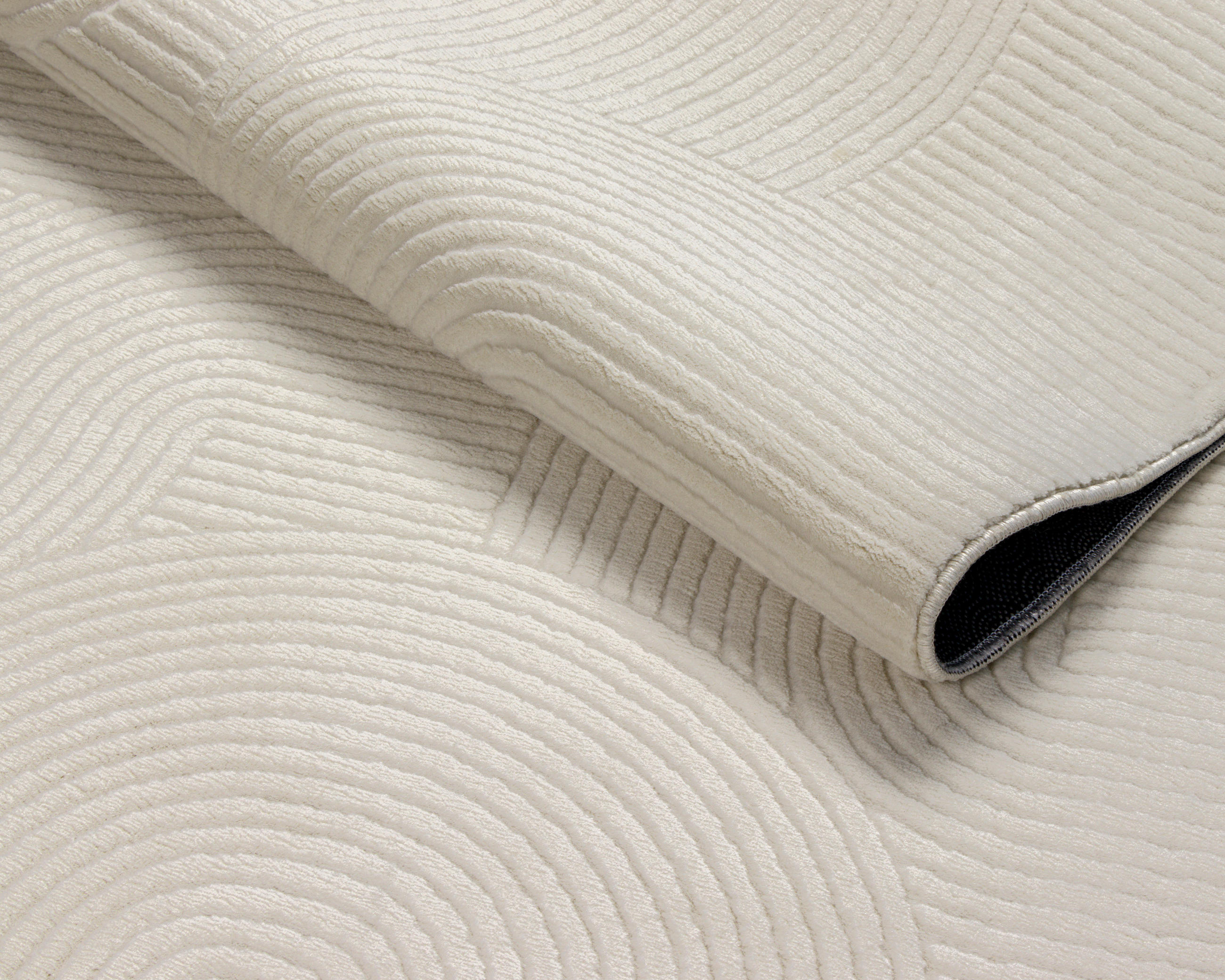Thumbnail - Novel Webteppich Stilo, Creme, Textil, Struktur, rechteckig, 80x150 cm, Oeko-Tex® Standard 100, für Fußbodenheizung geei...
