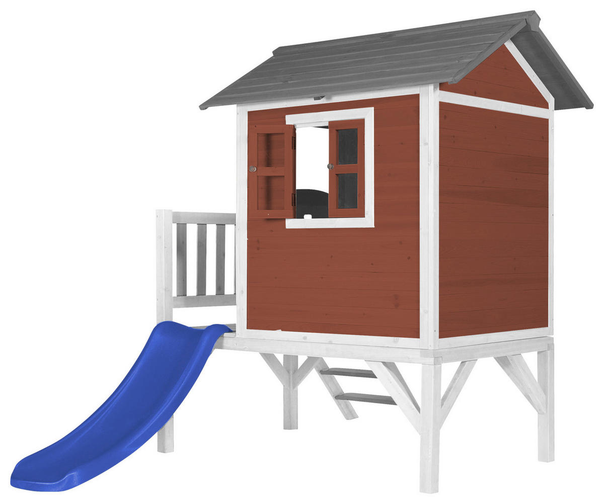 SPIELHAUS 240/189/167 cm  - Blau/Weiss, Konventionell, Holz/Kunststoff (240/189/167cm)