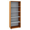 MEHRZWECKSCHRANK 70/178/37 cm  - Buchefarben/Schwarz, Design, Holzwerkstoff/Kunststoff (70/178/37cm) - MID.YOU