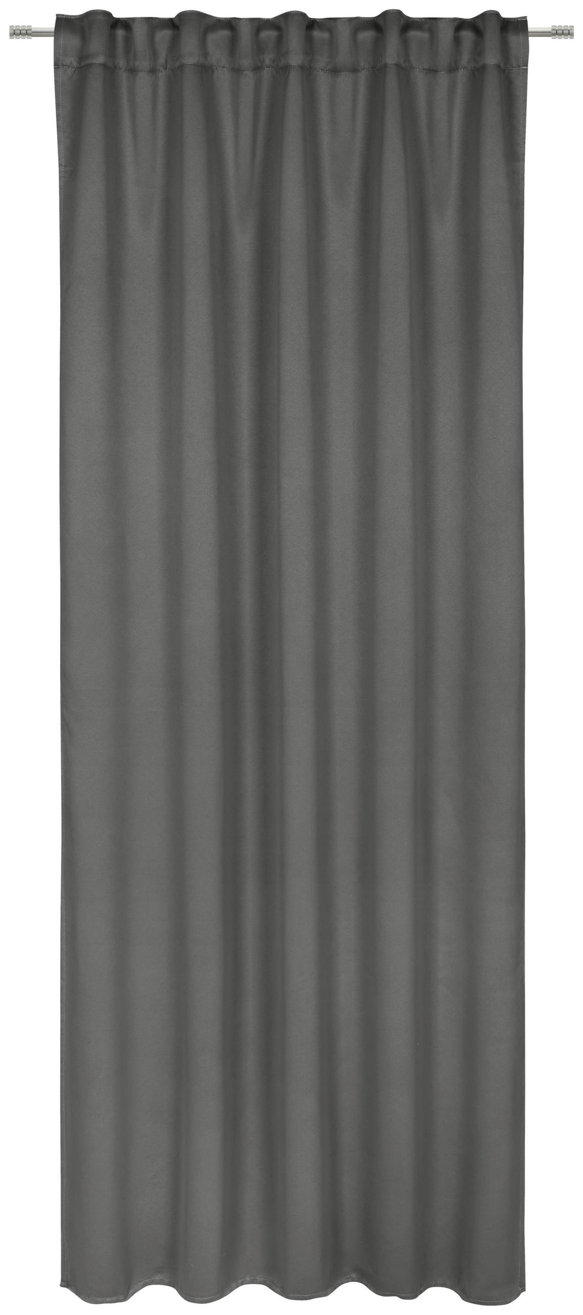 LÄRMSCHUTZVORHANG blickdicht  - Grau, Basics, Textil (135/245cm)