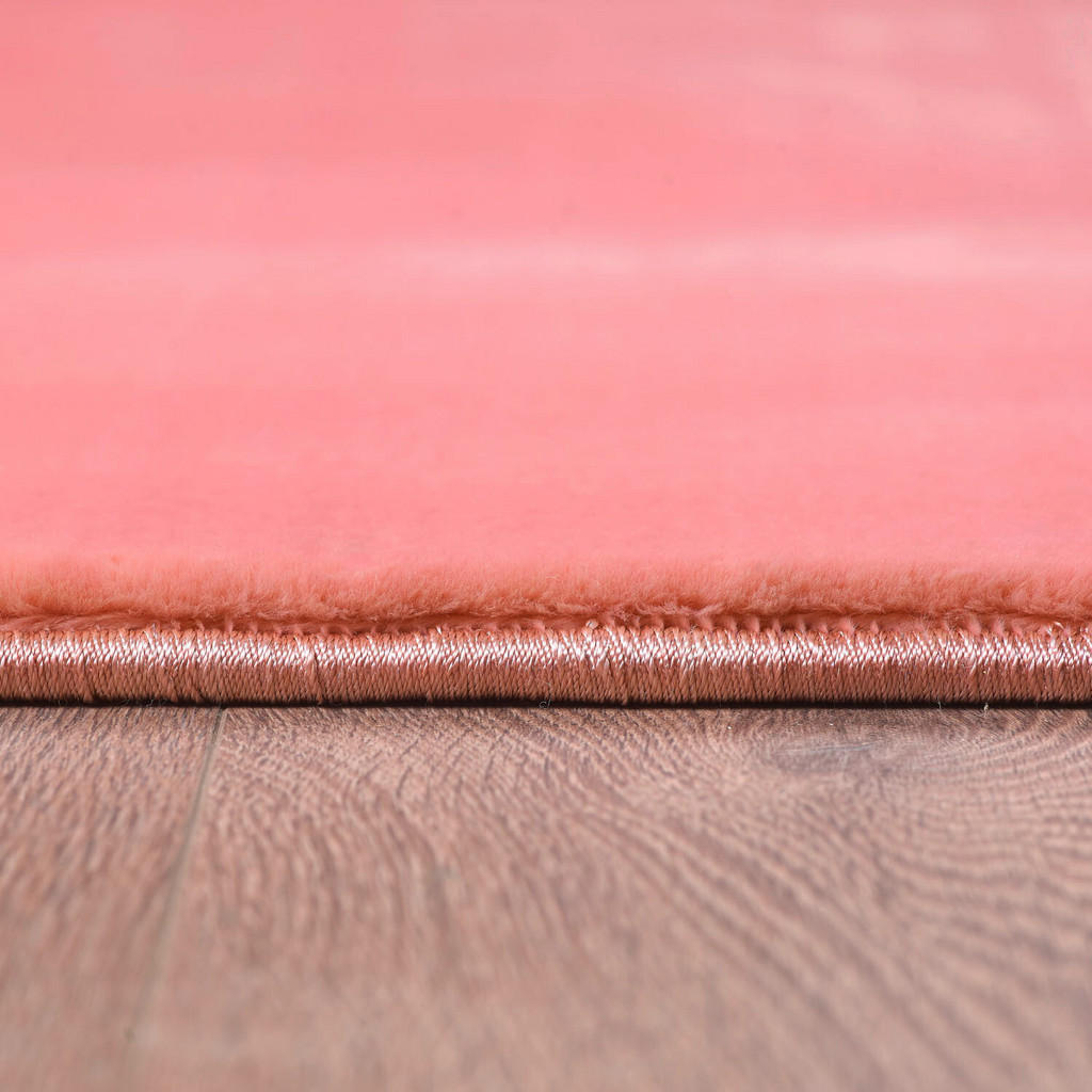 Thumbnail - Novel Hochflorteppich Luxy, Rosa, Textil, Uni, rechteckig, 160x230 cm, Oeko-Tex® Standard 100, pflegeleicht, Teppiche & ...