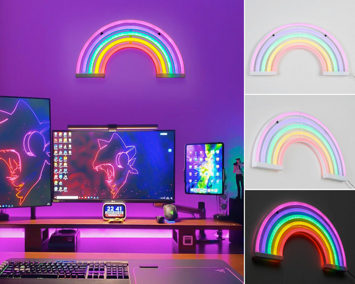 LED FALILÁMPA - áttetsző/fehér, Trend, műanyag (29,5/16/1,7cm) - Boxxx