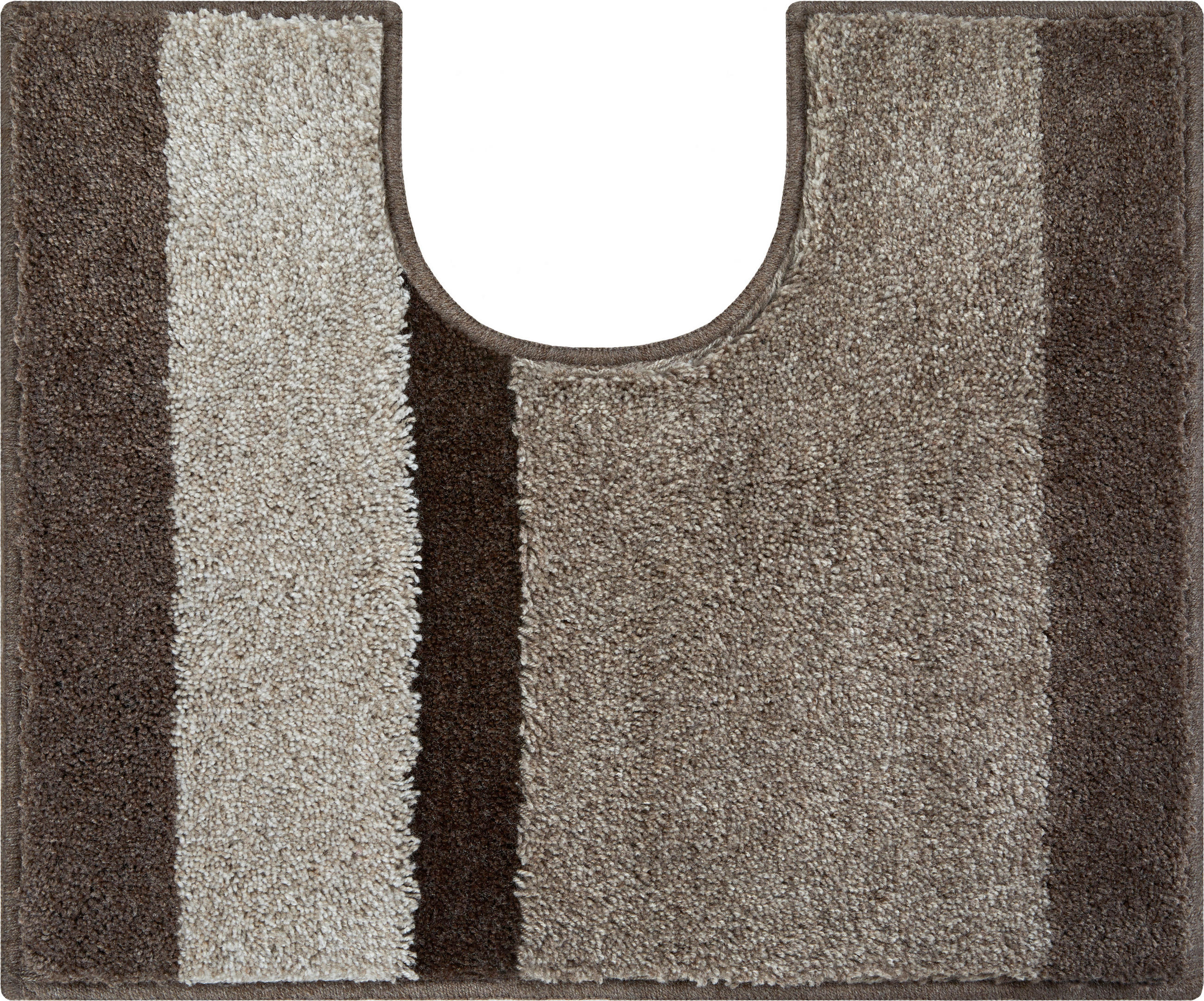 WC-VORLEGER Taupe 49/60 cm  - Taupe, Basics, Kunststoff/Textil (49/60cm) - Grund