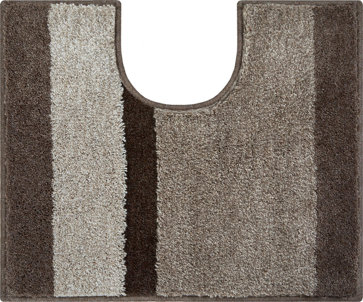 WC-VORLEGER Taupe 49/60 cm  - Taupe, Basics, Kunststoff/Textil (49/60cm) - Grund