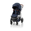KINDERWAGEN Smile 5Z  - Hellgrau/Dunkelblau, Basics, Textil/Metall (57/112/97,7cm) - Britax Römer