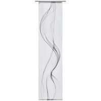 FLÄCHENVORHANG   halbtransparent   60/245 cm  - Weiß/Grau, Design, Textil (60/245cm) - Novel