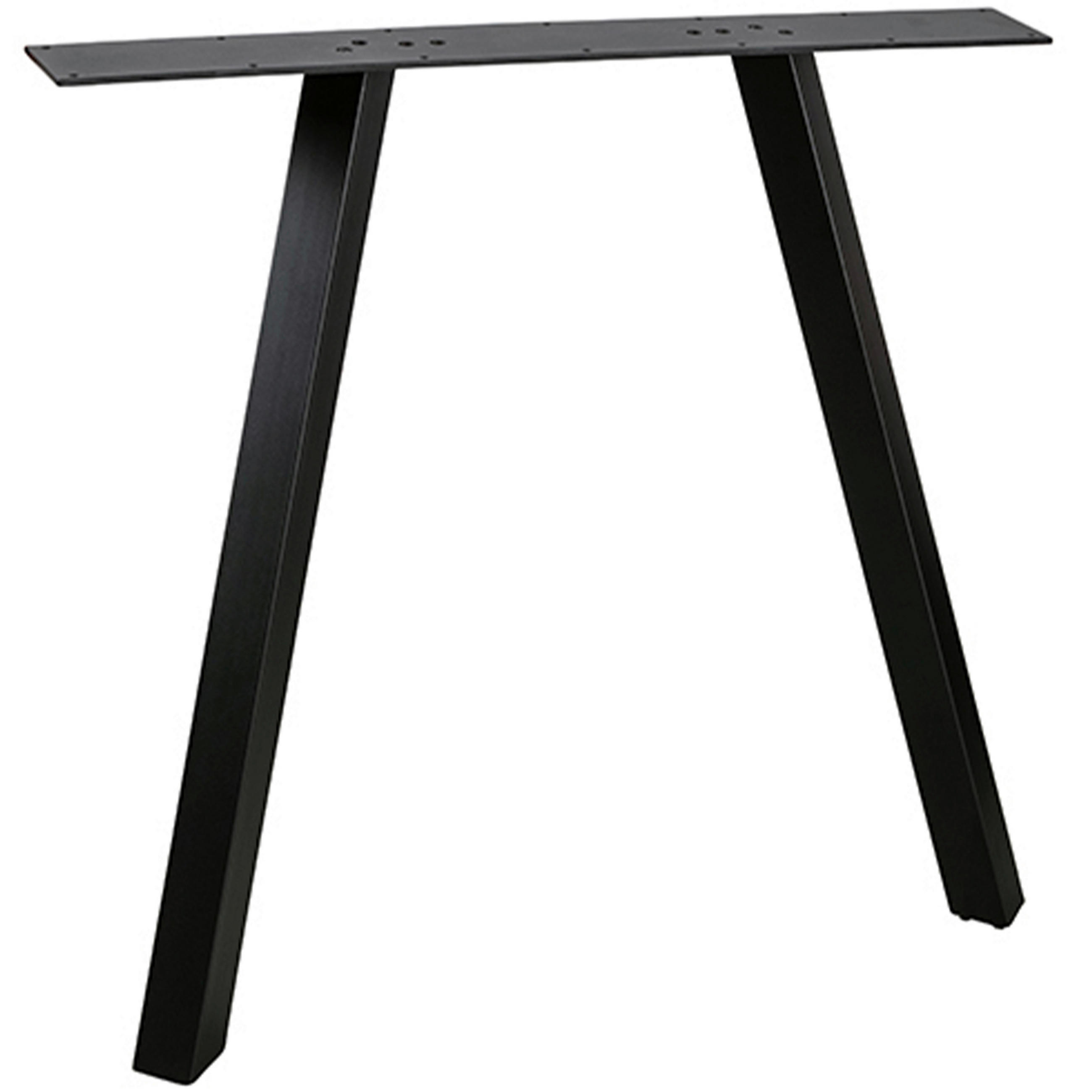 TISCHGESTELL in Metall   - Schwarz, MODERN, Metall (79/72/10cm) - Livetastic