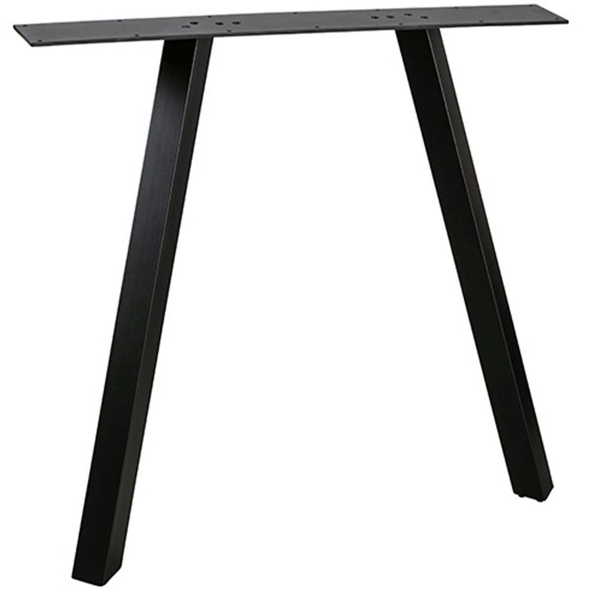 TISCHGESTELL in Metall   - Schwarz, MODERN, Metall (79/72/10cm) - Livetastic