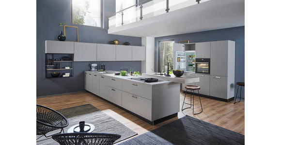 EINBAUKÜCHE - Grau, Design, Holzwerkstoff - Dieter Knoll