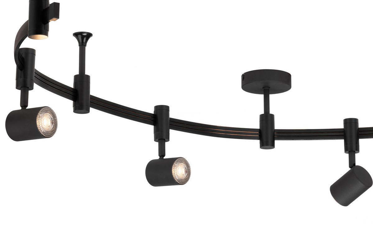 SCHIENENSYSTEM - Schwarz, Trend, Kunststoff/Metall (240cm) - Novel