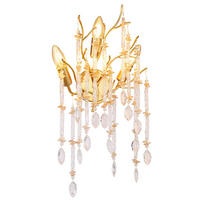 WANDLEUCHTE 35/50 cm   - Klar/Goldfarben, Design, Glas/Metall (35/50cm) - Globo