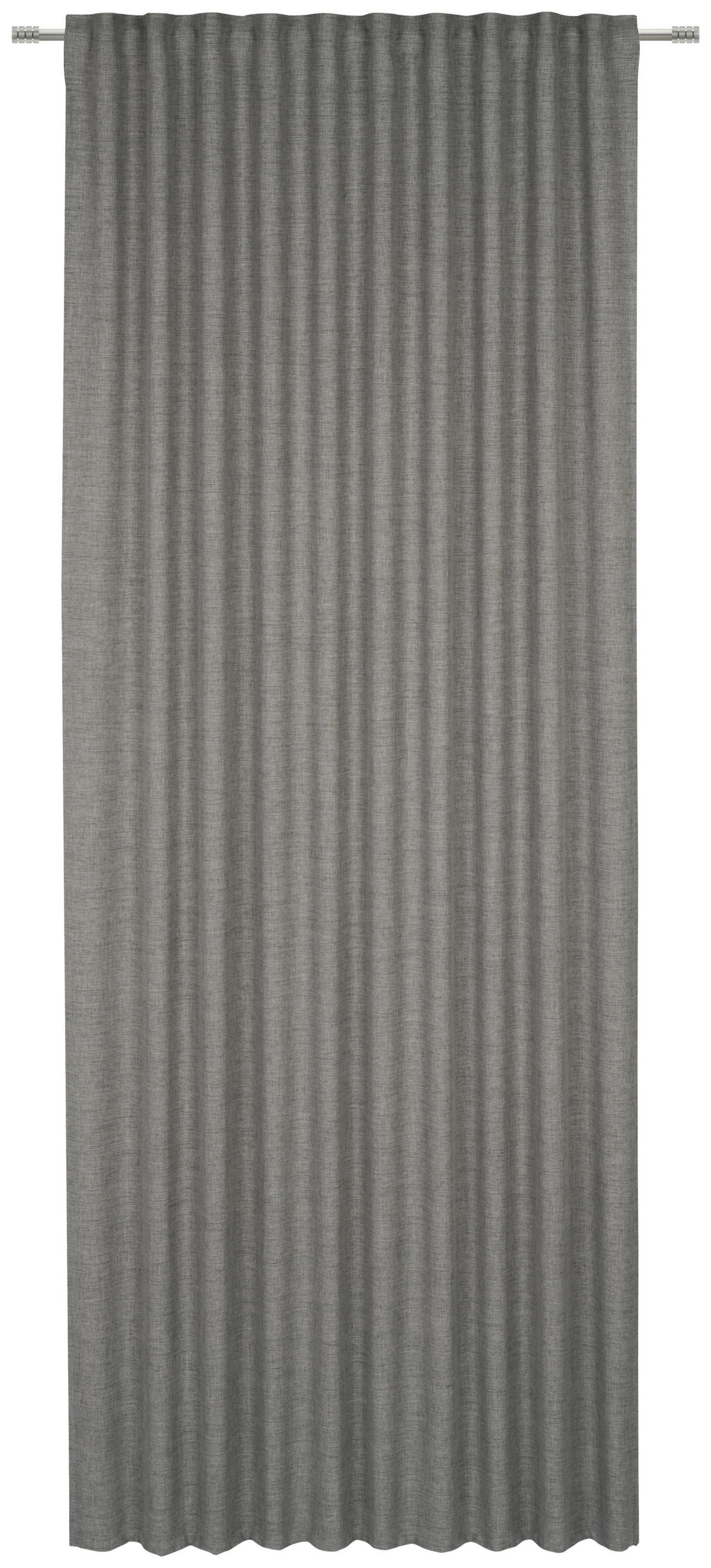 HOTOVÝ ZÁVĚS, neprůsvitné, 140/245 cm - šedá, Basics, textil (140/245cm) - Esposa