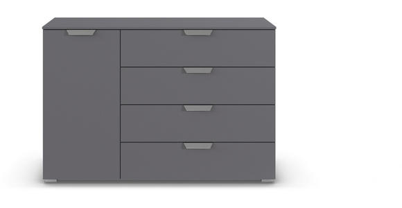 KOMMODE  in 120/81/42 cm  - Chromfarben/Dunkelgrau, Design, Holzwerkstoff/Metall (120/81/42cm) - Carryhome