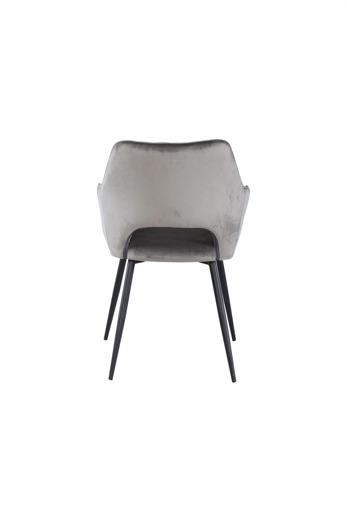 STOLICA S NASLONOM ZA RUKE  siva, crna  drvo, metal, tekstil      - siva/crna, Konvencionalno, drvo/metal (56/56/80,5cm) - Carryhome