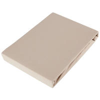 SPANNBETTTUCH FLORENTANO Jersey 150/200 cm  - Taupe, Basics, Textil (150/200cm) - Bio:Vio