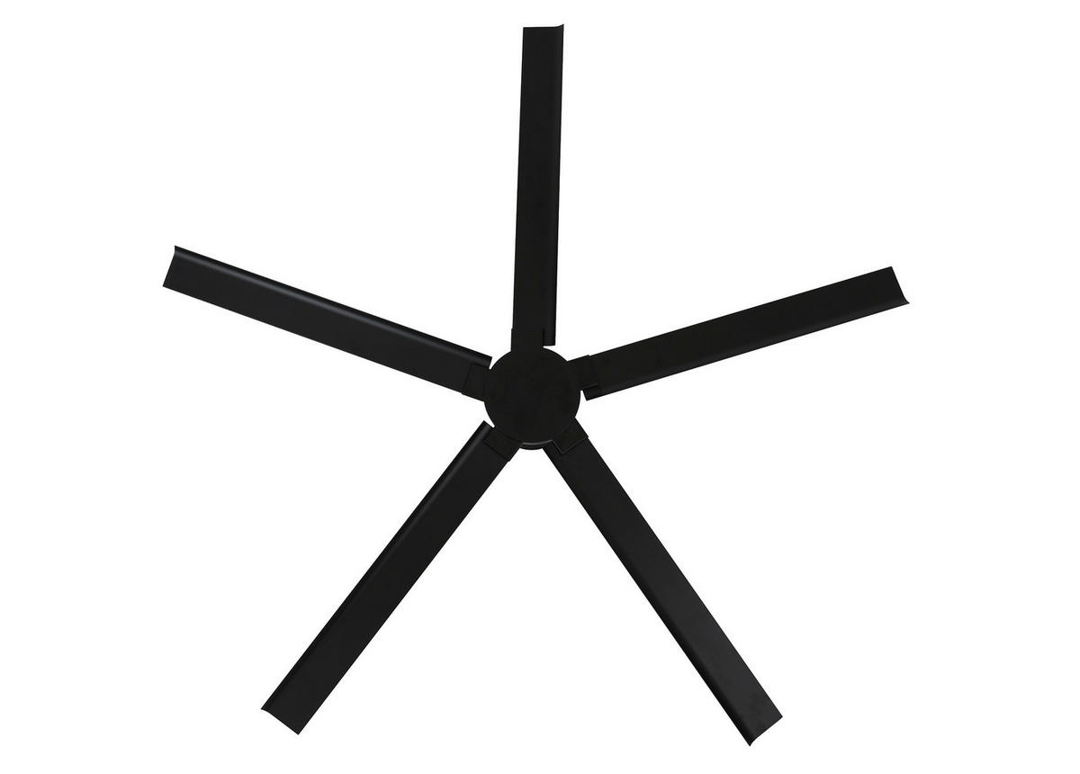 DECKENVENTILATOR Monza 152/31/152 cm   - Schwarz, Basics, Metall (152/31/152cm)