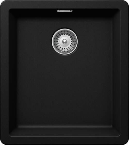 SPÜLE GREN100SUPUR  - Schwarz, Basics, Stein (40,6/45,6cm) - Schock