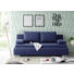SCHLAFSOFA in Textil, Holzwerkstoff Blau - Blau/Silberfarben, KONVENTIONELL, Holzwerkstoff/Kunststoff (208/95/105cm) - Carryhome SCHLAFSOFA in Textil, Holzwerkstoff Blau - Blau/Silberfarben, KONVENTIONELL, Holzwerkstoff/Kunststoff (208/95/105cm) - Carryhome