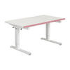 IFJÚSÁGI ÍRÓASZTAL  - rózsaszín/fehér, Basics, faalapú anyag/fém (130/75/53-79cm) - Paidi