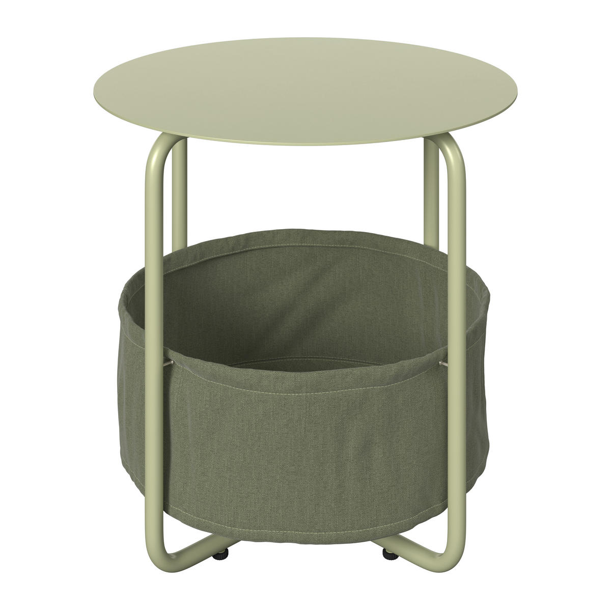 SIDOBORD i metall, textil 50/50/51 cm  - grön, Design, metall/textil (50/50/51cm) - Ambia Garden