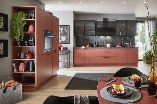 EINBAUKÜCHE Scala  - Rosa, Design, Holzwerkstoff - Moderano