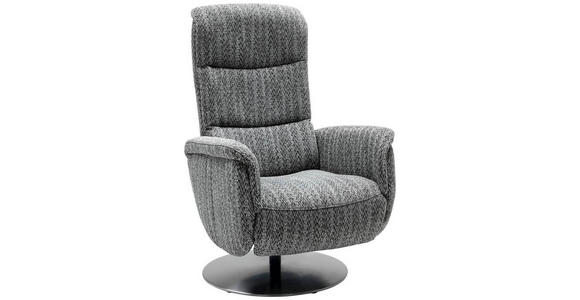 RELAXSESSEL in Textil Schwarz - Edelstahlfarben/Schwarz, Design, Textil/Metall (71/112/83cm) - Dieter Knoll