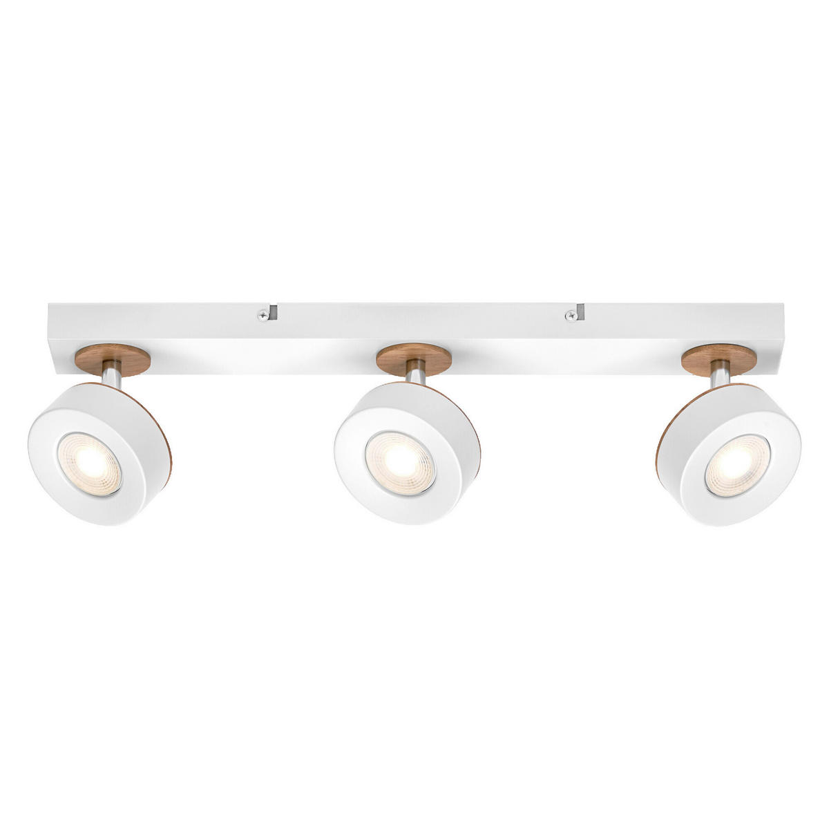 LED-DECKENLEUCHTE 49,8/9/10,8 cm   - Weiß, Design, Holz/Kunststoff (49,8/9/10,8cm) - Osram
