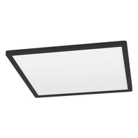 LED-DECKENLEUCHTE Rovito-Z  Smart 42/42/2,5 cm   - Schwarz/Weiß, Basics, Kunststoff (42/42/2,5cm) - Eglo